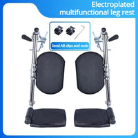 Adjustable Wheelchair Leg Rest Foldable Non-slip Stable Durable Wheelchair Leg Rests Multifunctional Rehabilitation Supplies