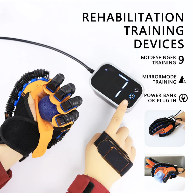 2025 Hand Rehabilitation Robot Gloves for Stroke Hemiplegia Finger Rehabilitation Trainer Exercise Rehab Exerciser Devices