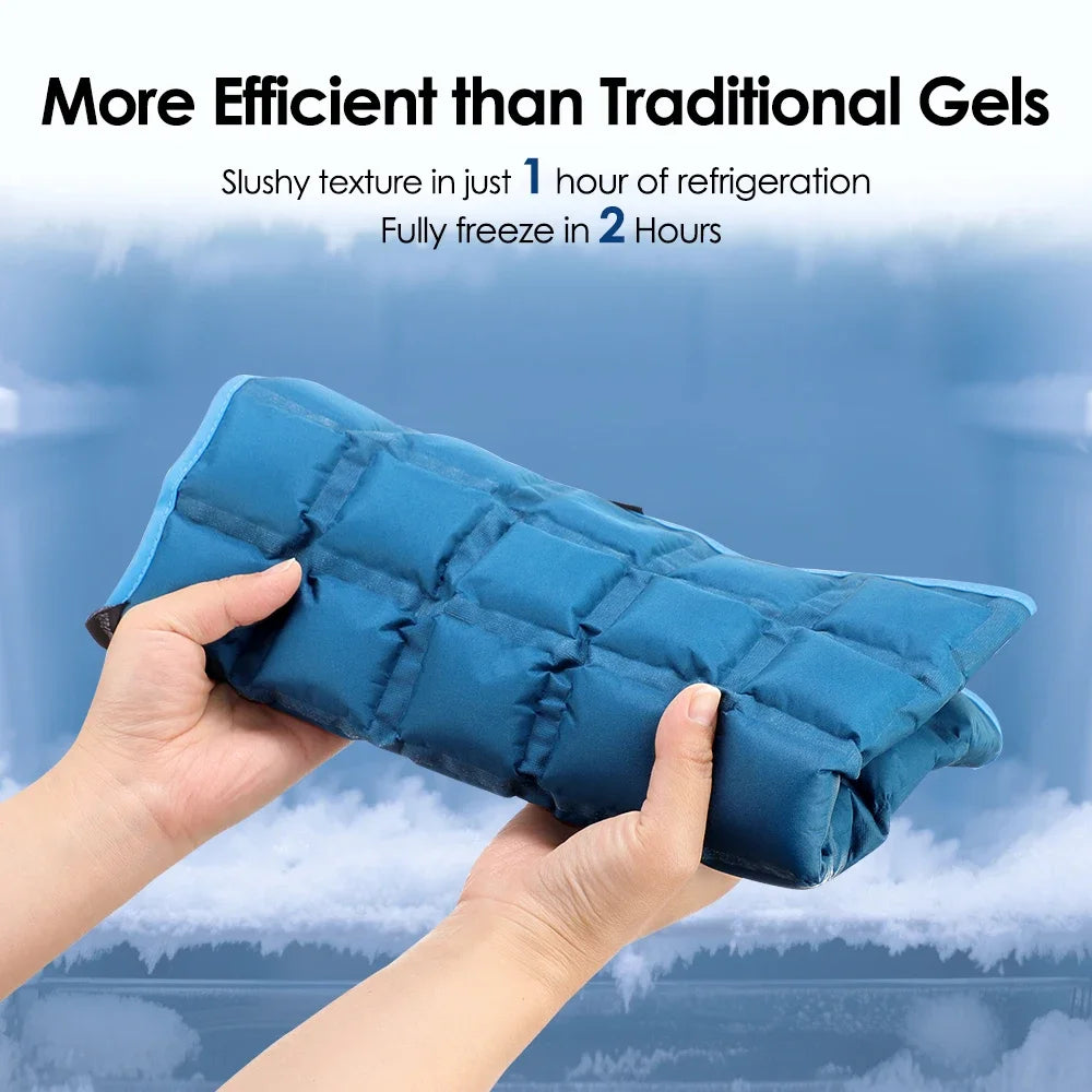 Self-Absorbent Polymer Hot Cold Pack Reusable Ice Pack Back Shoulder Knee Pain Relief Fast Freeze Flexible Cold Therapy Wrap