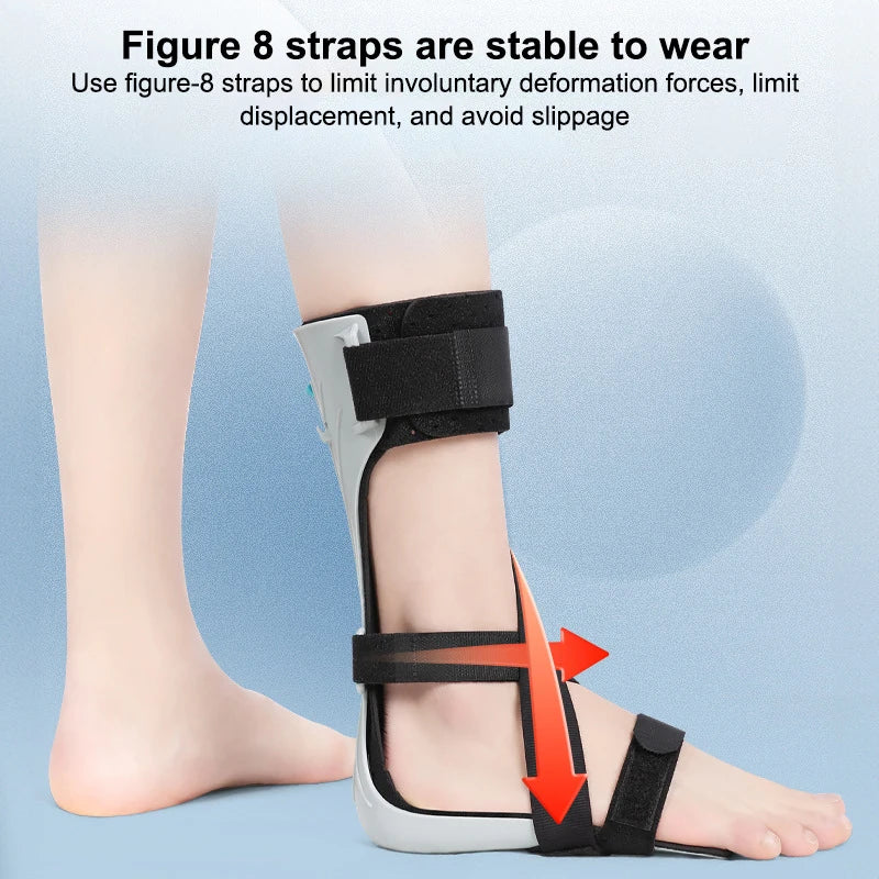 【Adjustable Elasticity Valgus Orthotics Stroke Hemiplegia Rehabilitation Shoes Foot Supports Drop Orthotics Ankle Orthosis】