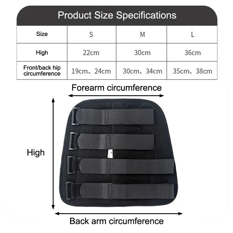 L/M/S Elbow Support Splint Upper Arm Fracture Fixation Brace Stroke  Rehabilitation Training Equipment