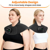 Electric Heating Shoulder Neck Pad Type-C Cervical Brace Wrap 4 Levels Hot Compress Back Shawl Neck Shoulder Heated Pad